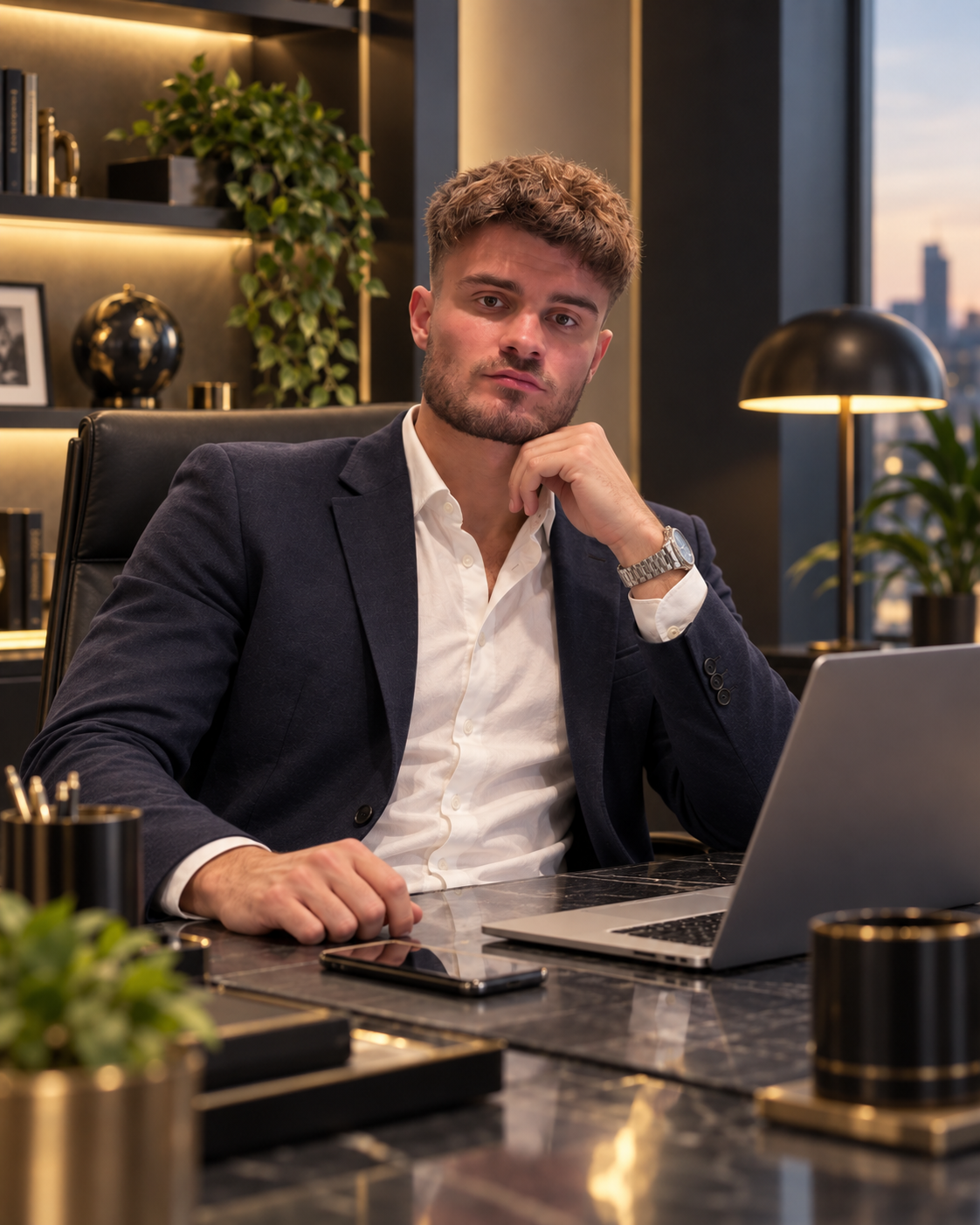 Thibault Didier au bureau Studio Daline